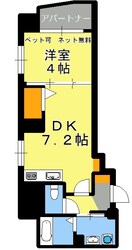 新屋敷駅 徒歩9分 4階の物件間取画像